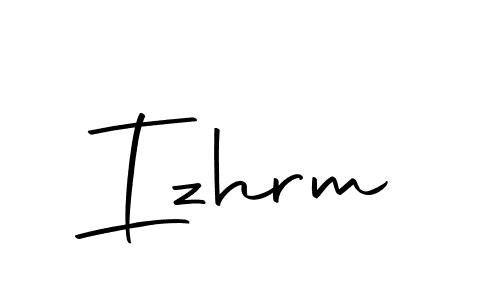 Make a beautiful signature design for name Izhrm. With this signature (Autography-DOLnW) style, you can create a handwritten signature for free. Izhrm signature style 10 images and pictures png