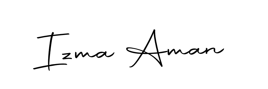 Here are the top 10 professional signature styles for the name Izma Aman. These are the best autograph styles you can use for your name. Izma Aman signature style 10 images and pictures png