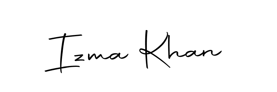 You should practise on your own different ways (Autography-DOLnW) to write your name (Izma Khan) in signature. don't let someone else do it for you. Izma Khan signature style 10 images and pictures png
