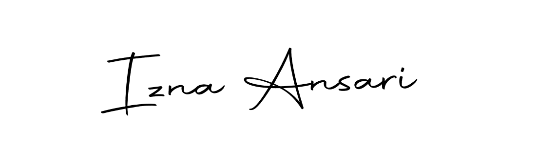 Izna Ansari stylish signature style. Best Handwritten Sign (Autography-DOLnW) for my name. Handwritten Signature Collection Ideas for my name Izna Ansari. Izna Ansari signature style 10 images and pictures png