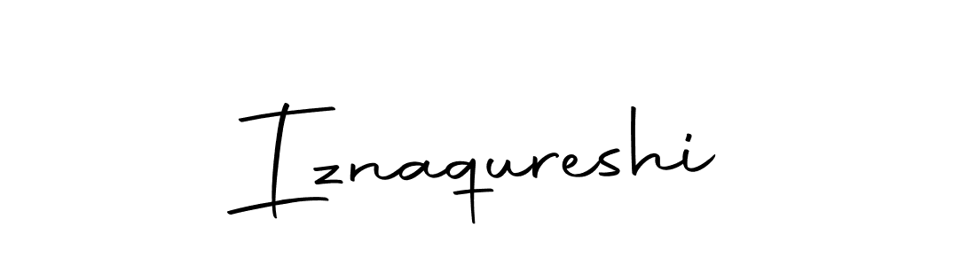 Design your own signature with our free online signature maker. With this signature software, you can create a handwritten (Autography-DOLnW) signature for name Iznaqureshi. Iznaqureshi signature style 10 images and pictures png