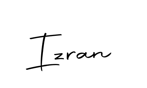 Use a signature maker to create a handwritten signature online. With this signature software, you can design (Autography-DOLnW) your own signature for name Izran. Izran signature style 10 images and pictures png