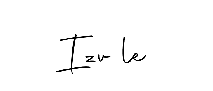 Design your own signature with our free online signature maker. With this signature software, you can create a handwritten (Autography-DOLnW) signature for name Izvēle. Izvēle signature style 10 images and pictures png