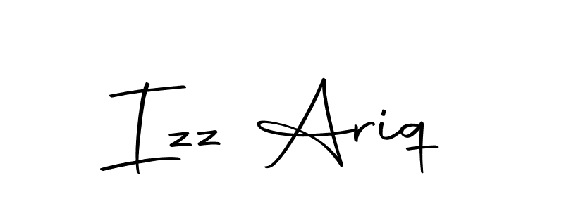 Izz Ariq stylish signature style. Best Handwritten Sign (Autography-DOLnW) for my name. Handwritten Signature Collection Ideas for my name Izz Ariq. Izz Ariq signature style 10 images and pictures png