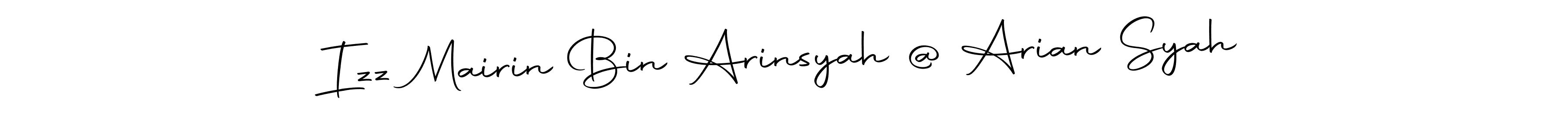 Make a beautiful signature design for name Izz Mairin Bin Arinsyah @ Arian Syah. With this signature (Autography-DOLnW) style, you can create a handwritten signature for free. Izz Mairin Bin Arinsyah @ Arian Syah signature style 10 images and pictures png