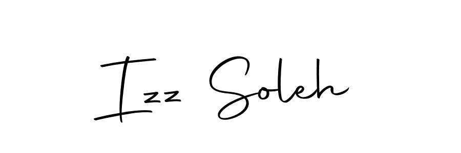 You should practise on your own different ways (Autography-DOLnW) to write your name (Izz Soleh) in signature. don't let someone else do it for you. Izz Soleh signature style 10 images and pictures png