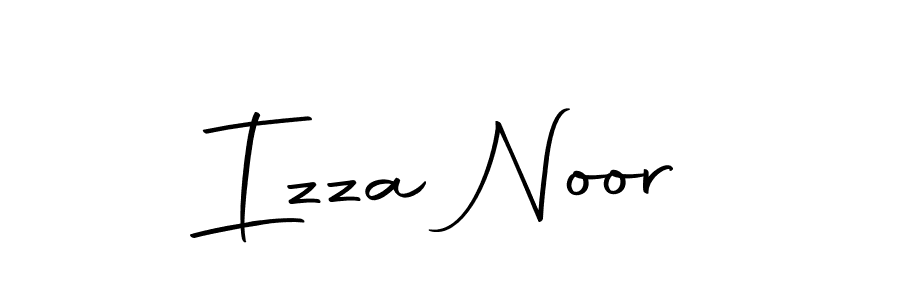 Izza Noor stylish signature style. Best Handwritten Sign (Autography-DOLnW) for my name. Handwritten Signature Collection Ideas for my name Izza Noor. Izza Noor signature style 10 images and pictures png