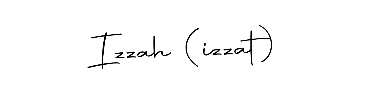Create a beautiful signature design for name Izzah (izzat). With this signature (Autography-DOLnW) fonts, you can make a handwritten signature for free. Izzah (izzat) signature style 10 images and pictures png