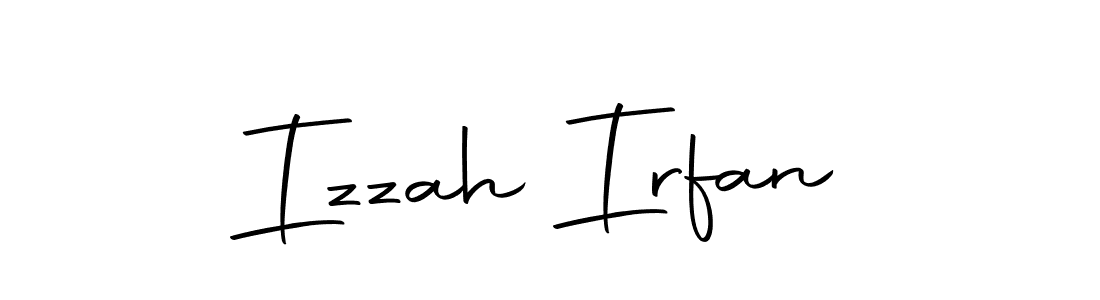 Make a beautiful signature design for name Izzah Irfan. With this signature (Autography-DOLnW) style, you can create a handwritten signature for free. Izzah Irfan signature style 10 images and pictures png