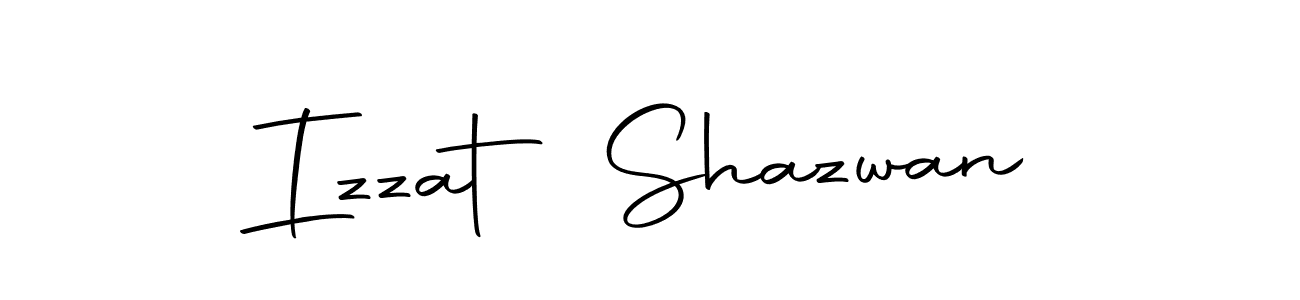 Create a beautiful signature design for name Izzat Shazwan. With this signature (Autography-DOLnW) fonts, you can make a handwritten signature for free. Izzat Shazwan signature style 10 images and pictures png