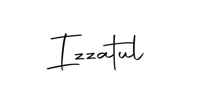 Izzatul stylish signature style. Best Handwritten Sign (Autography-DOLnW) for my name. Handwritten Signature Collection Ideas for my name Izzatul. Izzatul signature style 10 images and pictures png