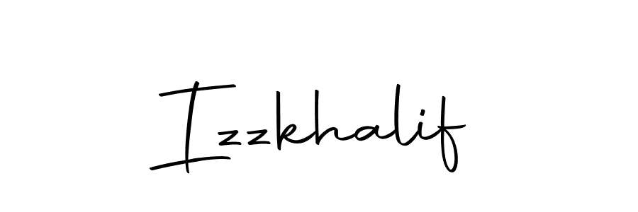 Create a beautiful signature design for name Izzkhalif. With this signature (Autography-DOLnW) fonts, you can make a handwritten signature for free. Izzkhalif signature style 10 images and pictures png