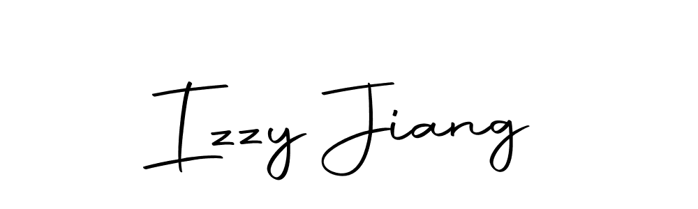 Once you've used our free online signature maker to create your best signature Autography-DOLnW style, it's time to enjoy all of the benefits that Izzy Jiang name signing documents. Izzy Jiang signature style 10 images and pictures png