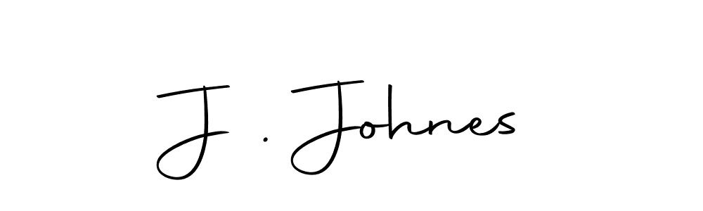 Create a beautiful signature design for name J . Johnes. With this signature (Autography-DOLnW) fonts, you can make a handwritten signature for free. J . Johnes signature style 10 images and pictures png