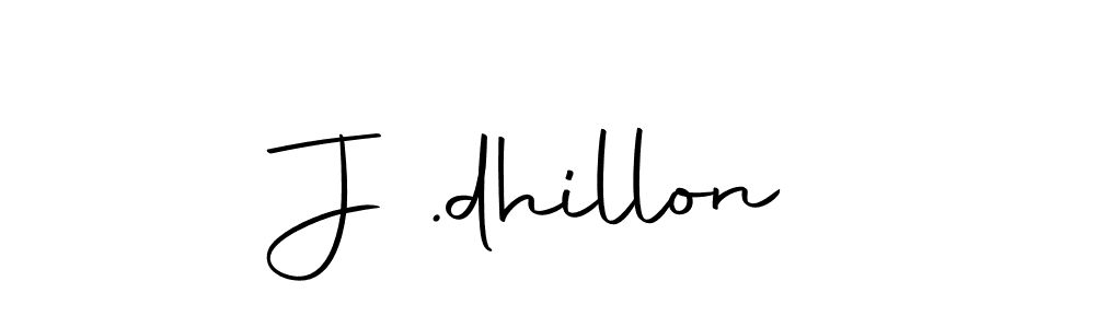 Use a signature maker to create a handwritten signature online. With this signature software, you can design (Autography-DOLnW) your own signature for name J .dhillon. J .dhillon signature style 10 images and pictures png