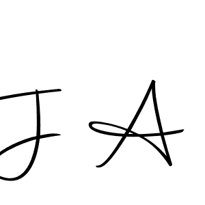 You should practise on your own different ways (Autography-DOLnW) to write your name (J A) in signature. don't let someone else do it for you. J A signature style 10 images and pictures png