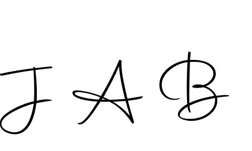 You should practise on your own different ways (Autography-DOLnW) to write your name (J A B) in signature. don't let someone else do it for you. J A B signature style 10 images and pictures png