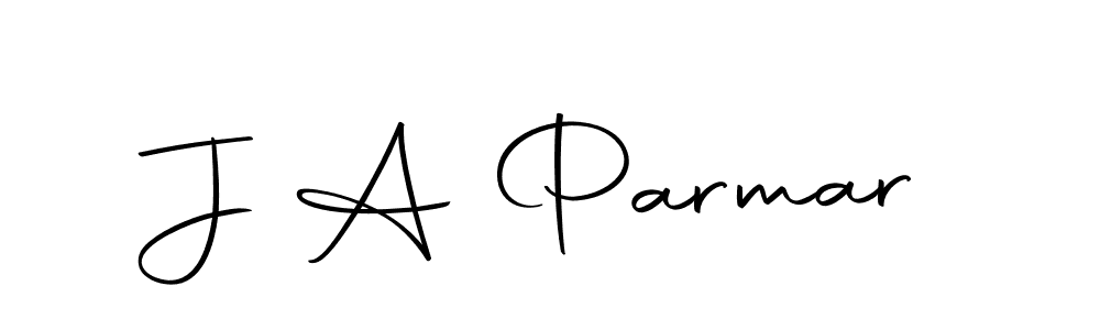 Create a beautiful signature design for name J A Parmar. With this signature (Autography-DOLnW) fonts, you can make a handwritten signature for free. J A Parmar signature style 10 images and pictures png