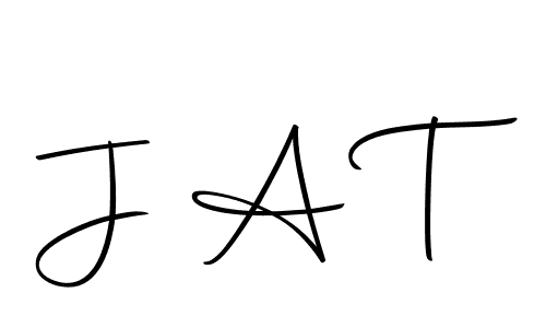 Also we have J A T name is the best signature style. Create professional handwritten signature collection using Autography-DOLnW autograph style. J A T signature style 10 images and pictures png