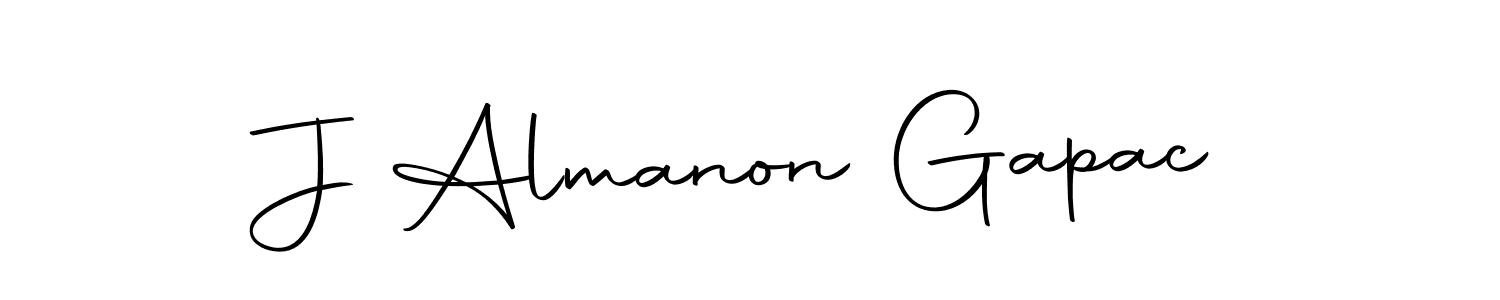 Also we have J Almanon Gapac name is the best signature style. Create professional handwritten signature collection using Autography-DOLnW autograph style. J Almanon Gapac signature style 10 images and pictures png