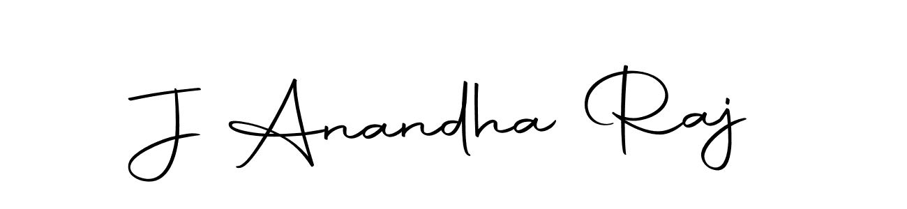 Design your own signature with our free online signature maker. With this signature software, you can create a handwritten (Autography-DOLnW) signature for name J Anandha Raj. J Anandha Raj signature style 10 images and pictures png