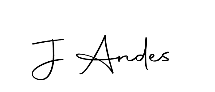 Create a beautiful signature design for name J Andes. With this signature (Autography-DOLnW) fonts, you can make a handwritten signature for free. J Andes signature style 10 images and pictures png
