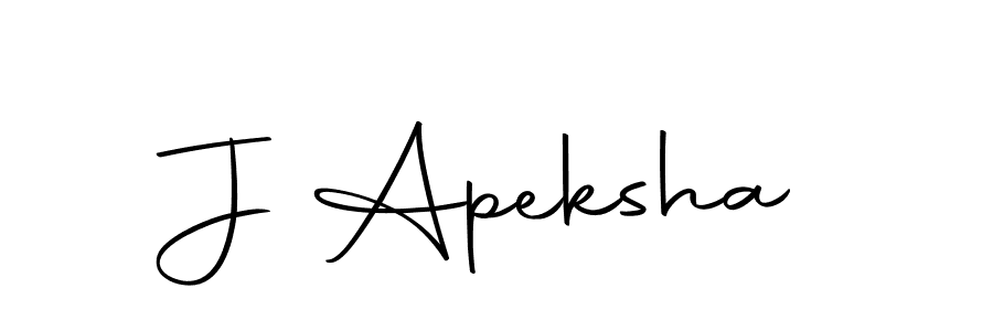 Make a beautiful signature design for name J Apeksha. Use this online signature maker to create a handwritten signature for free. J Apeksha signature style 10 images and pictures png
