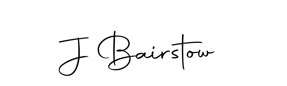 Design your own signature with our free online signature maker. With this signature software, you can create a handwritten (Autography-DOLnW) signature for name J Bairstow. J Bairstow signature style 10 images and pictures png