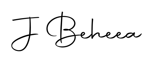 Designed for modern professionals: J Beheea name signature crafted with Autography-DOLnW script. Ready for digital PDF workflows. J Beheea signature style 10 images and pictures png