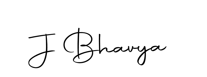 Create a beautiful signature design for name J Bhavya. With this signature (Autography-DOLnW) fonts, you can make a handwritten signature for free. J Bhavya signature style 10 images and pictures png