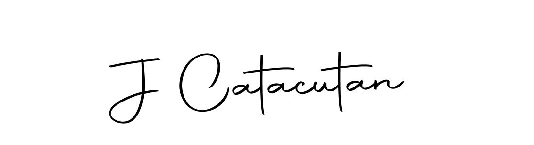 Use a signature maker to create a handwritten signature online. With this signature software, you can design (Autography-DOLnW) your own signature for name J Catacutan. J Catacutan signature style 10 images and pictures png