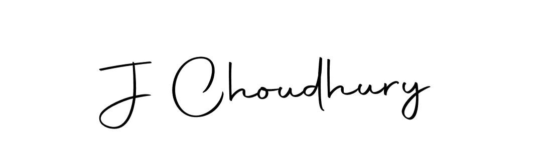 Create a beautiful signature design for name J Choudhury. With this signature (Autography-DOLnW) fonts, you can make a handwritten signature for free. J Choudhury signature style 10 images and pictures png
