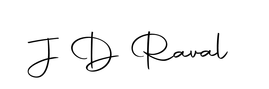 Make a beautiful signature design for name J D Raval. With this signature (Autography-DOLnW) style, you can create a handwritten signature for free. J D Raval signature style 10 images and pictures png