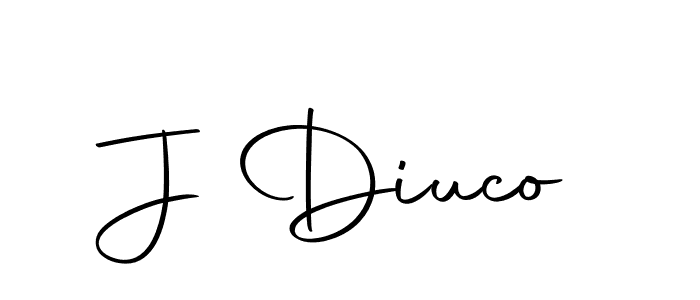 Design your own signature with our free online signature maker. With this signature software, you can create a handwritten (Autography-DOLnW) signature for name J Diuco. J Diuco signature style 10 images and pictures png