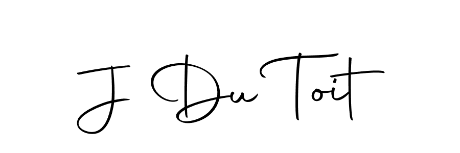 You should practise on your own different ways (Autography-DOLnW) to write your name (J Du Toit) in signature. don't let someone else do it for you. J Du Toit signature style 10 images and pictures png