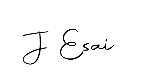 Create a beautiful signature design for name J Esai. With this signature (Autography-DOLnW) fonts, you can make a handwritten signature for free. J Esai signature style 10 images and pictures png