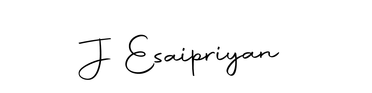 How to make J Esaipriyan name signature. Use Autography-DOLnW style for creating short signs online. This is the latest handwritten sign. J Esaipriyan signature style 10 images and pictures png