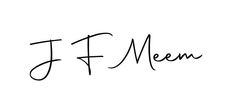 How to make J F Meem signature? Autography-DOLnW is a professional autograph style. Create handwritten signature for J F Meem name. J F Meem signature style 10 images and pictures png