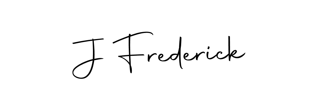 Create a beautiful signature design for name J Frederick. With this signature (Autography-DOLnW) fonts, you can make a handwritten signature for free. J Frederick signature style 10 images and pictures png