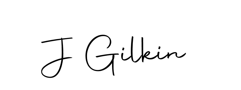 Use a signature maker to create a handwritten signature online. With this signature software, you can design (Autography-DOLnW) your own signature for name J Gilkin. J Gilkin signature style 10 images and pictures png