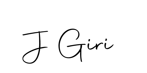 Create a beautiful signature design for name J Giri. With this signature (Autography-DOLnW) fonts, you can make a handwritten signature for free. J Giri signature style 10 images and pictures png