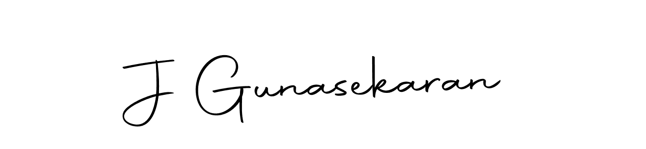 Design your own signature with our free online signature maker. With this signature software, you can create a handwritten (Autography-DOLnW) signature for name J Gunasekaran. J Gunasekaran signature style 10 images and pictures png