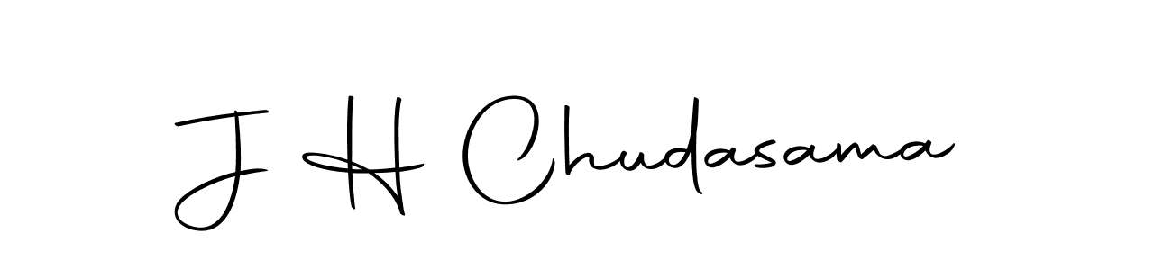 Make a beautiful signature design for name J H Chudasama. Use this online signature maker to create a handwritten signature for free. J H Chudasama signature style 10 images and pictures png