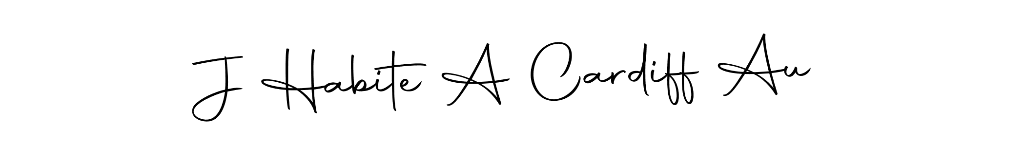 Use a signature maker to create a handwritten signature online. With this signature software, you can design (Autography-DOLnW) your own signature for name J Habite A Cardiff Au. J Habite A Cardiff Au signature style 10 images and pictures png