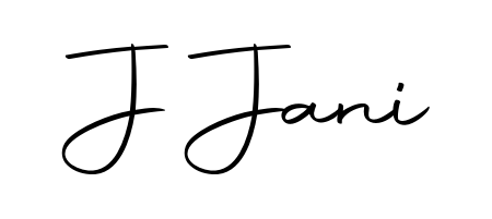 Achieve flawless digital penmanship with J Jani name in Autography-DOLnW font. The perfect tool for creating online signatures. J Jani signature style 10 images and pictures png