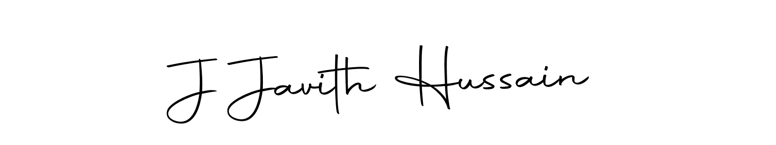 Make a beautiful signature design for name J Javith Hussain. With this signature (Autography-DOLnW) style, you can create a handwritten signature for free. J Javith Hussain signature style 10 images and pictures png