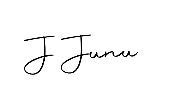 Make a beautiful signature design for name J Junu. With this signature (Autography-DOLnW) style, you can create a handwritten signature for free. J Junu signature style 10 images and pictures png