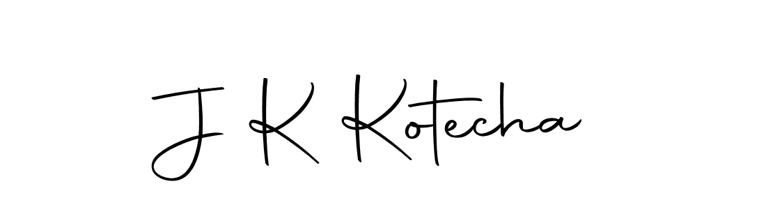 Use a signature maker to create a handwritten signature online. With this signature software, you can design (Autography-DOLnW) your own signature for name J K Kotecha. J K Kotecha signature style 10 images and pictures png