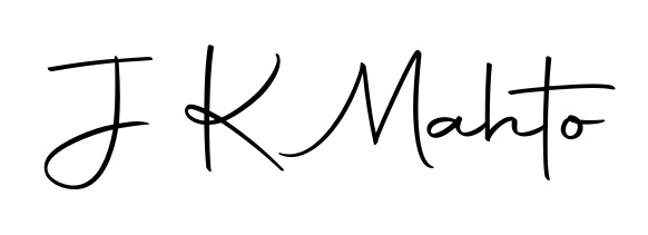 You should practise on your own different ways (Autography-DOLnW) to write your name (J K Mahto) in signature. Don't let someone else do it for you. J K Mahto signature style 10 images and pictures png
