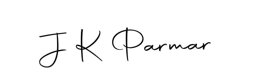 Create a beautiful signature design for name J K Parmar. With this signature (Autography-DOLnW) fonts, you can make a handwritten signature for free. J K Parmar signature style 10 images and pictures png